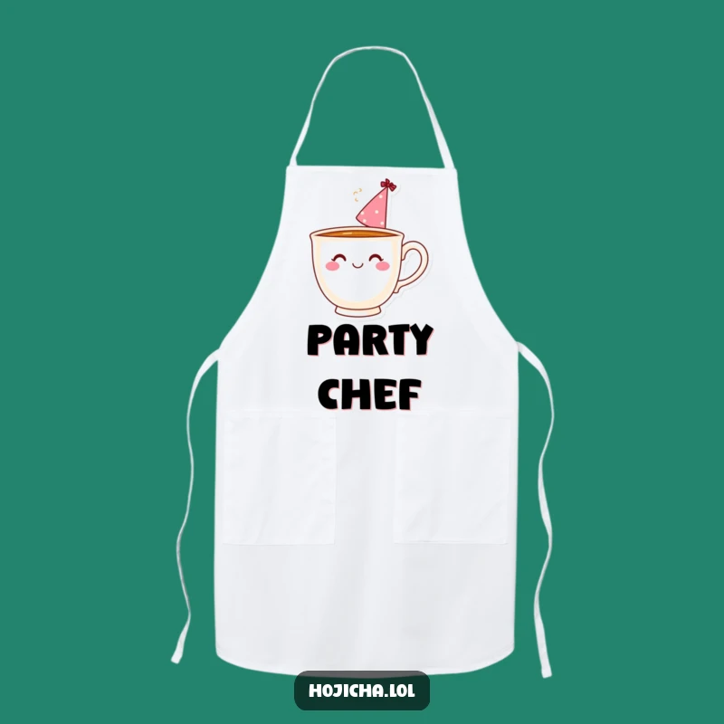 Funny Teacup Party Hat Apron: Serve Smiles With Kitchen Cheer