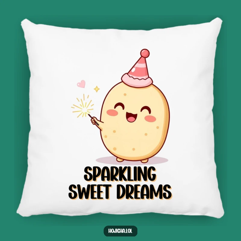 Cozy Funny Hojicha Cookie Party Pillow, Soft Gift for Festive Comfort and Smiles