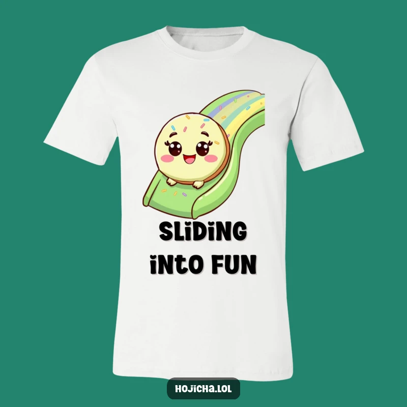 Funny Matcha Cookie Slide T-Shirt: Wear Your Sweetest Smiles