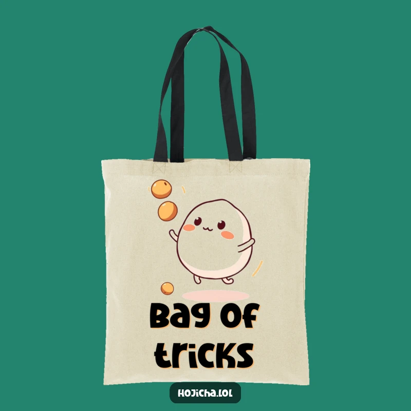 Funny Mochi Juggling Soybeans Tote Bag: Carry Your Joyful Snacks